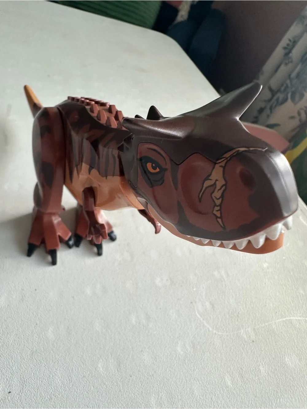 LEGO Jurassic World Carnotaurus dinosaur brown figure poseable replacement 2010
